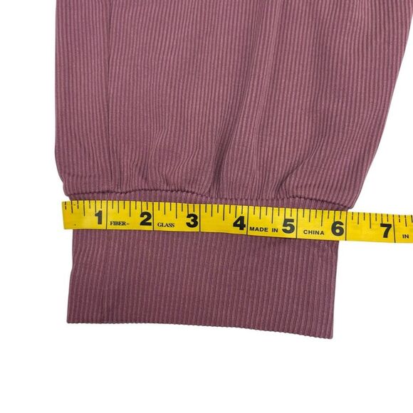 Victoria's Secret Womens Ribbed Drawstring Lounge Pants Dusty Rose Size Large - Picture 10 of 16